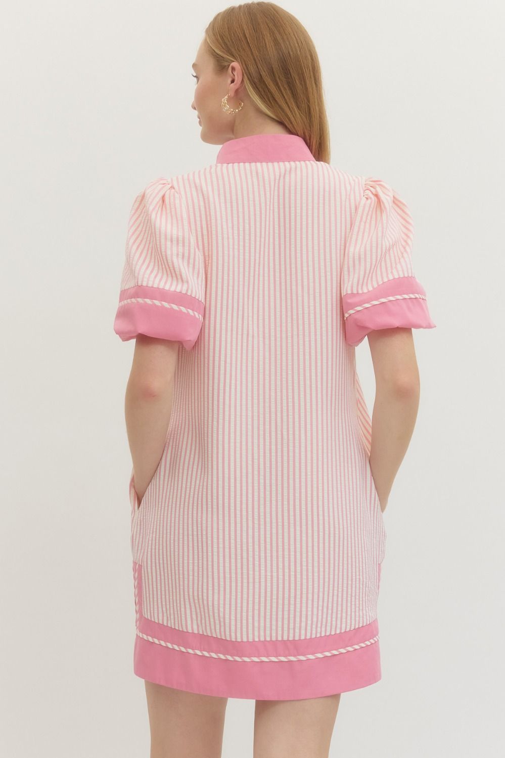 Pink Peep Striped Dress