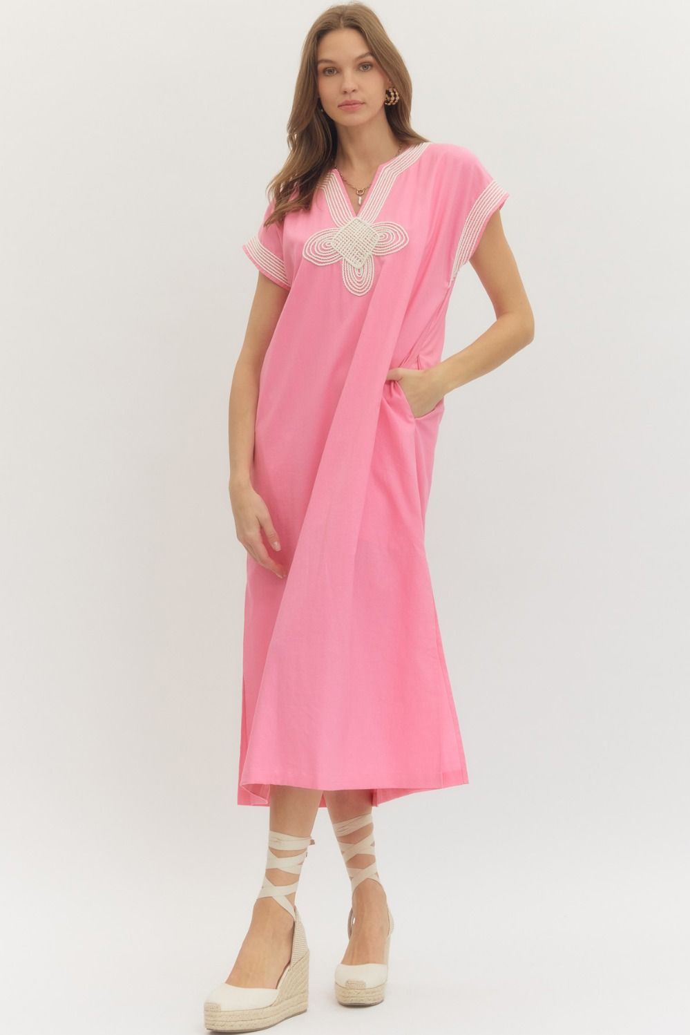 Pink Sands Midi Dress