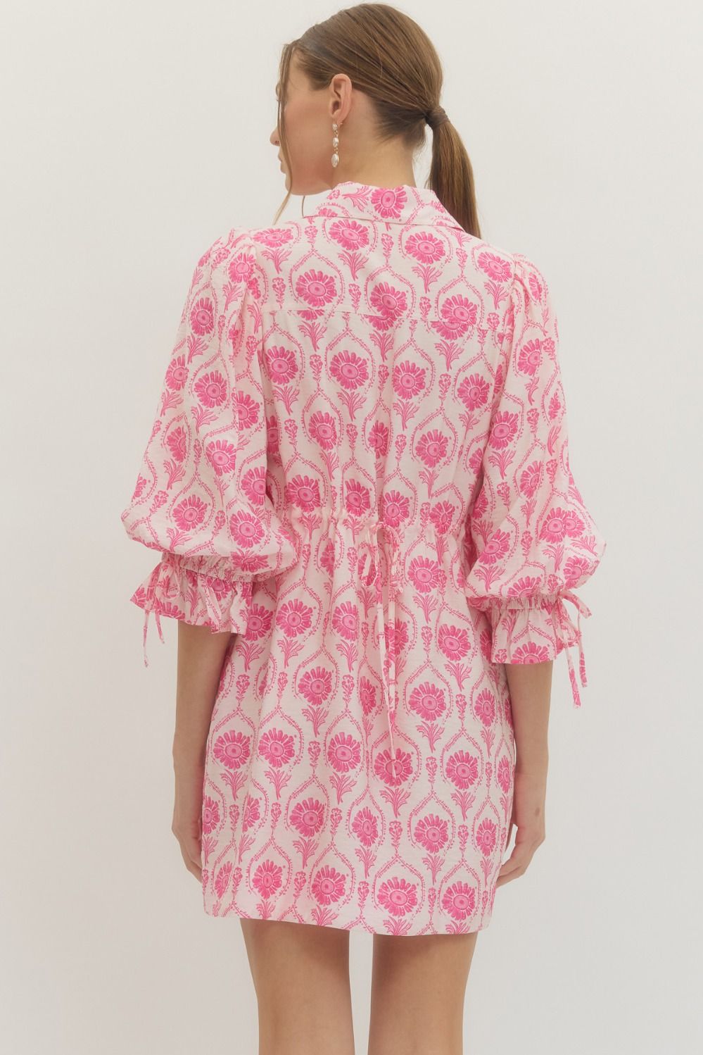 The Bloom Babe Pink Floral Dress