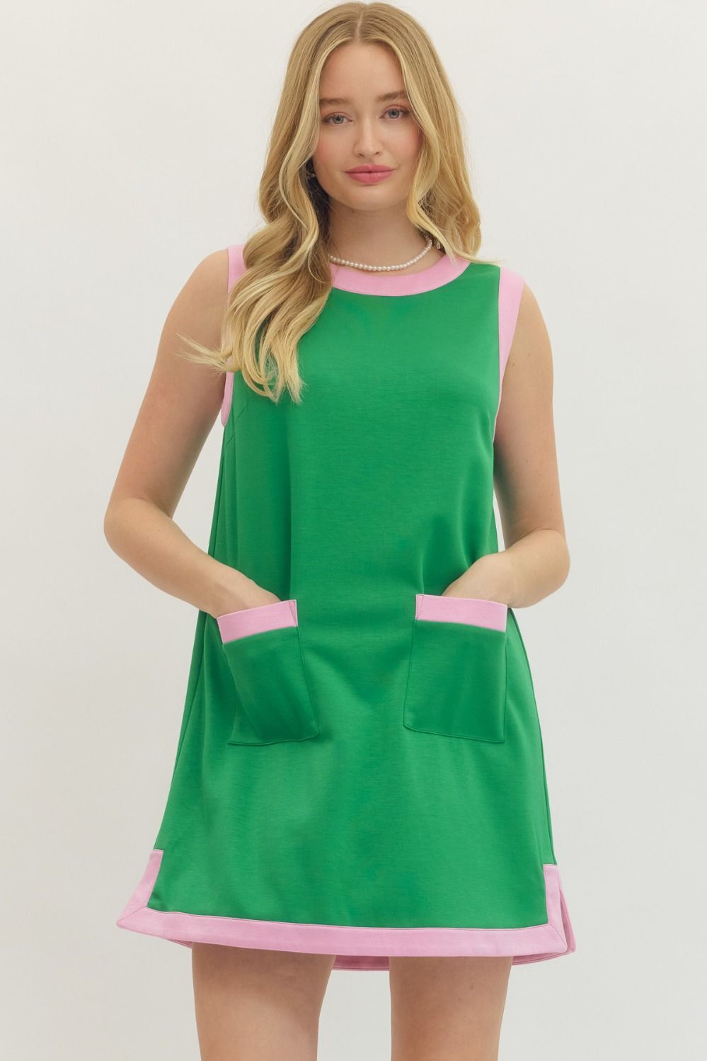 Spring Social Green/Pink Dress