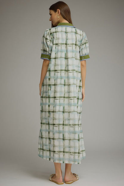 Autumn Avenue Plaid Maxi Dress