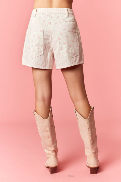 Sweet Stripe Garden Shorts