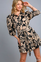 Two Tone Floral Dress