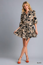 Two Tone Floral Dress