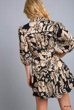 Two Tone Floral Dress