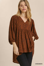 Cinnamon Animal Print Top