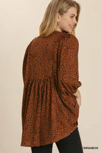Cinnamon Animal Print Top