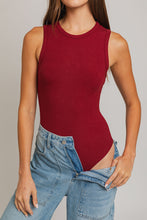 Burgundy Crew Neck Bodysuit