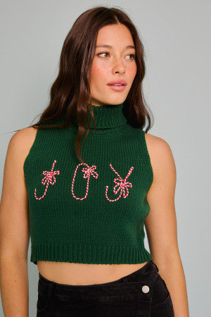 Green Joy Knit Top