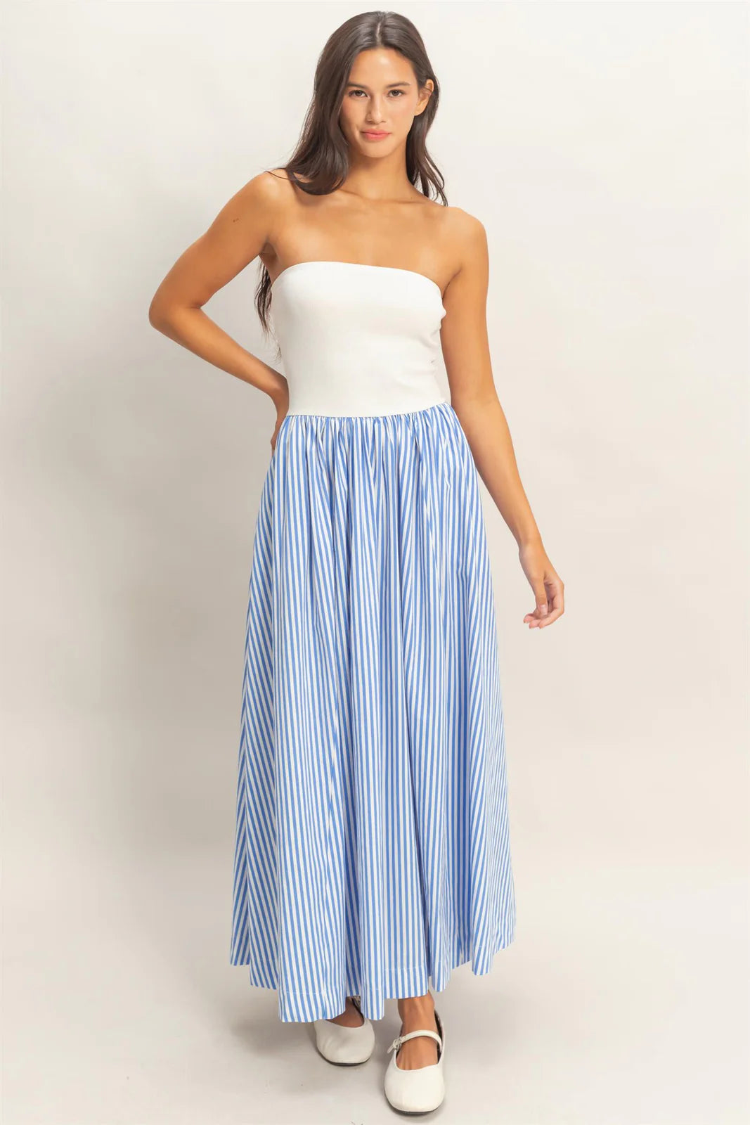 Coastal Stripe Tube Maxi