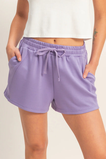 Easy Days Lavender Shorts Set