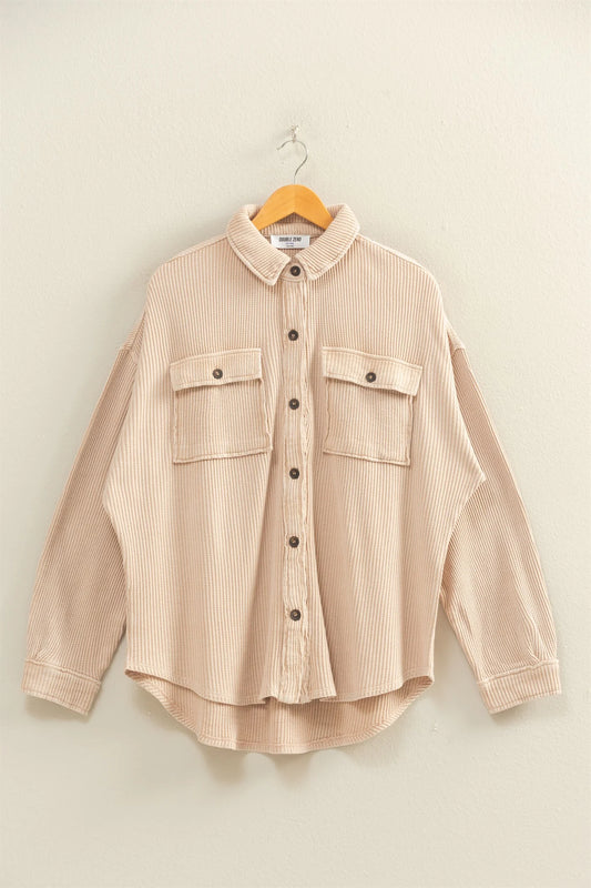 Taupe Oversized Shacket