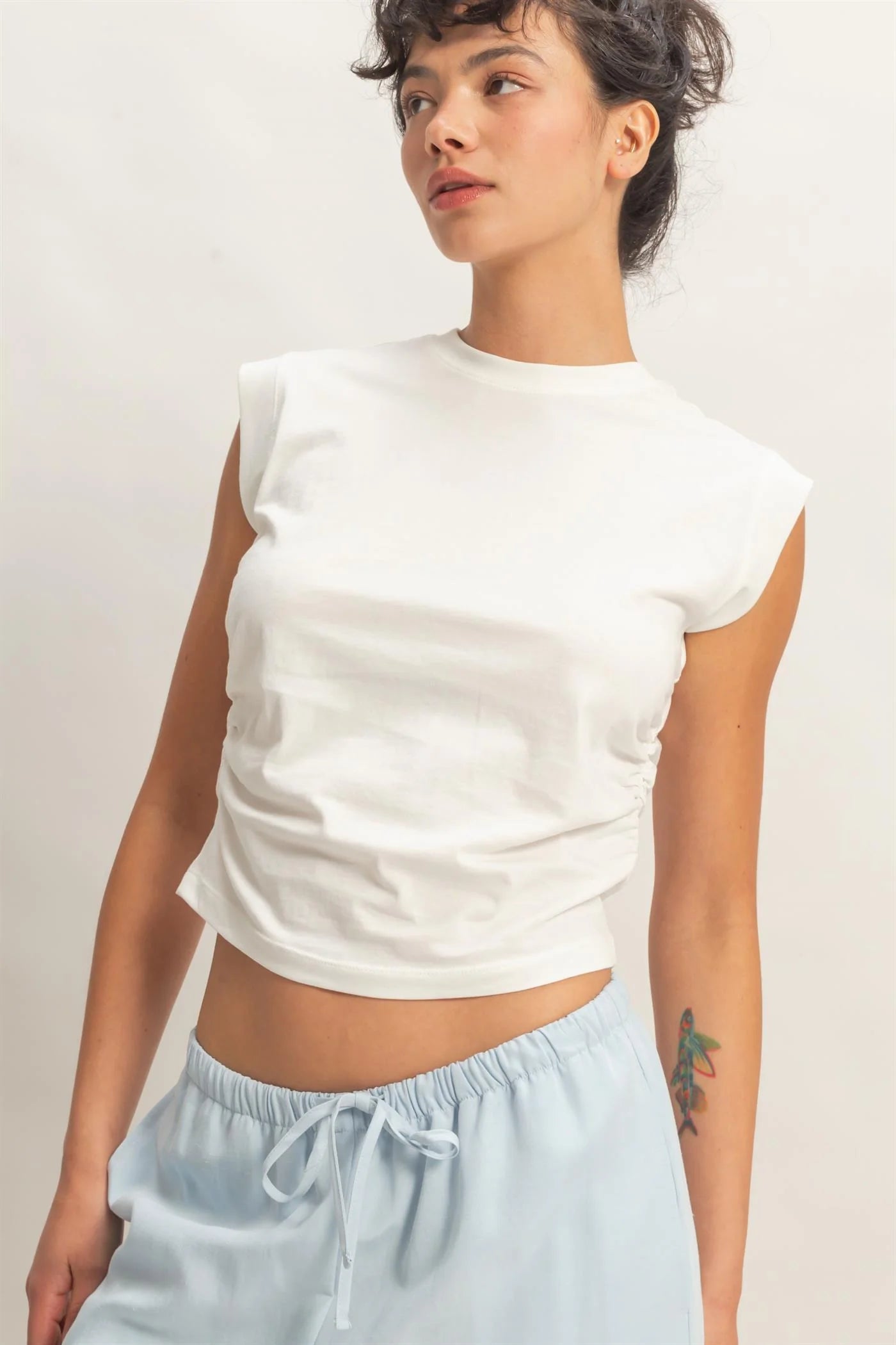 White Everyday Essential Top