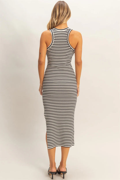 Bump & Beyond Striped Midi Dress