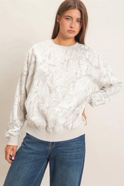 Backwoods Babe Gray Sweatshirt