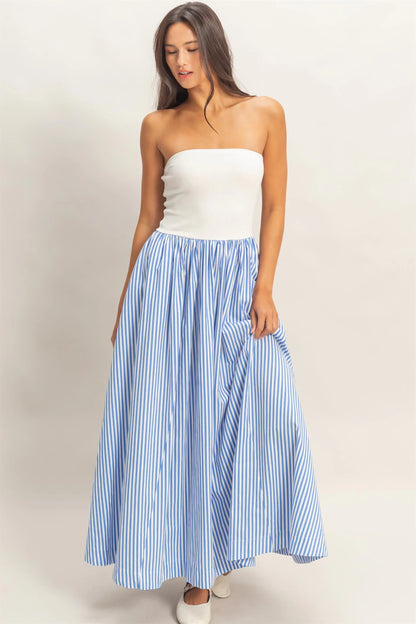 Coastal Stripe Tube Maxi