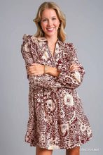 Sangria Mix Print Dress