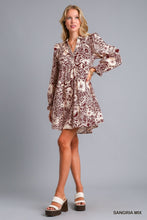 Sangria Mix Print Dress