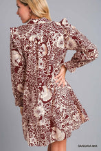 Sangria Mix Print Dress