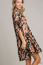 Black Animal Print Dress