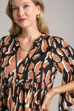 Black Animal Print Dress