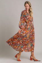 Black Metallic Floral Dress