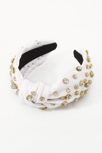 White Rhinestone Headband