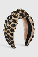 Black/White Straw Weaving Headband