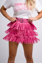 Fuchsia Fringe Skort