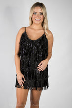 Black Fringe Dress