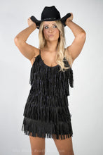 Black Fringe Dress