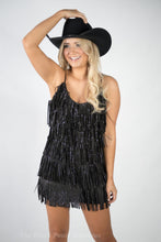 Black Fringe Dress