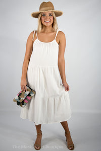 White Midi Dress