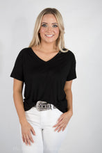 Always Late Oversized V Neck Tee