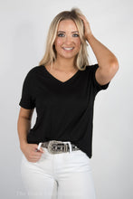 Always Late Oversized V Neck Tee