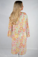Sky Blue Floral Kimono