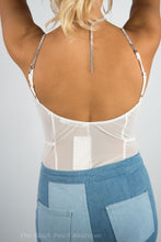 White Rhinestone Bodysuit
