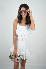 White Ruffle Dress