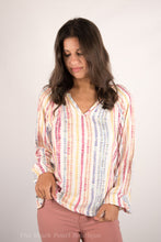 Ivory Multi Print Top
