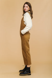 Camel Corduroy Jumpsuit