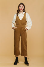 Camel Corduroy Jumpsuit