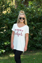 White/Burgundy Game Day Tee