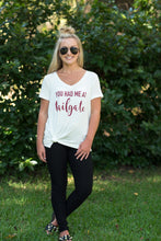 White/Burgundy Game Day Tee