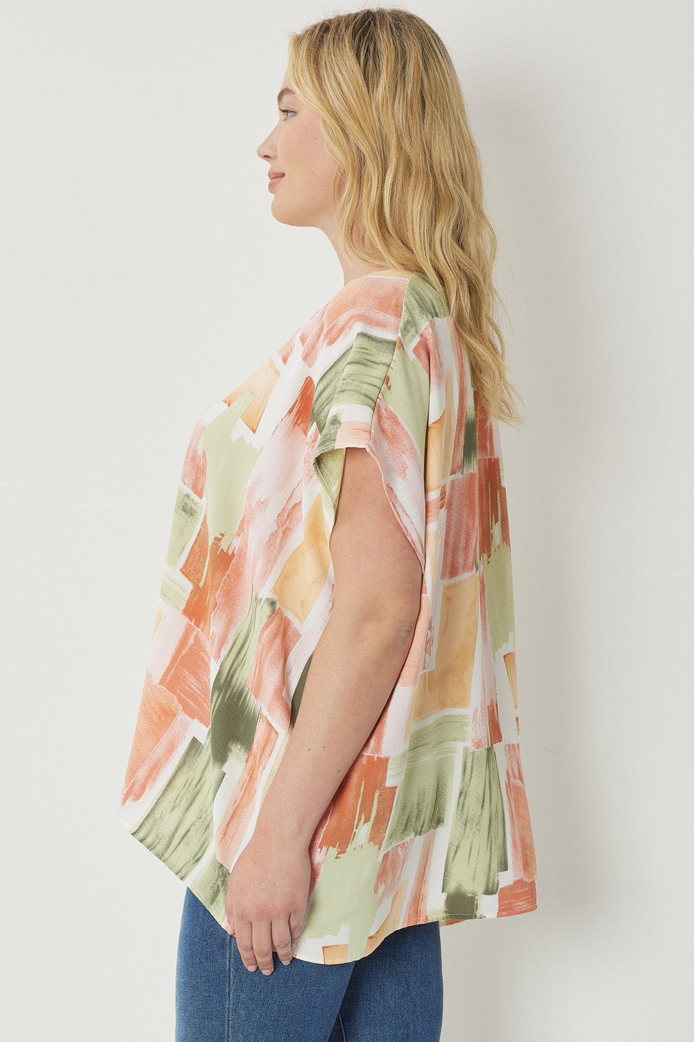 Sage Multi Print Top