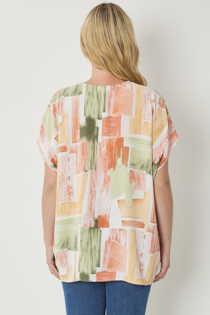 Sage Multi Print Top