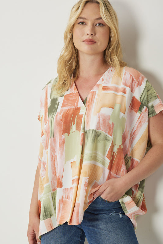 Sage Multi Print Top