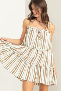 Striped Babydoll Dress