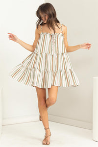 Striped Babydoll Dress