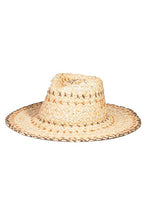 Straw Basket Weave Pattern Fedora Hat