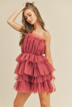 Magenta Organza Statement Dress